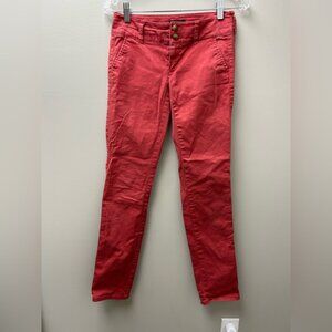 American Eagle Women’s Stretch Red Skinny Pants